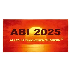 Полотенце ABI 2025 75x150 см, ABI 2025 - Все спокойно, велюровое Egeria, Red pepper