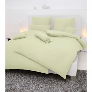 Постельное белье Janine «PIANO 0125», из мягкого хлопка, из 100 % хлопка, с застежкой-молнией, легкое в уходе, тонкая нить, не гладить, регулирует температуру, сертифицировано MADE IN GREEN, цвет lind