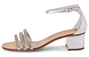 Сандалии Martha 40 мм с металлическим эффектом женские Giuseppe Zanotti, Silver