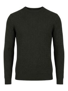 TEESHOPPEN Свитер в темно-зеленом цвете