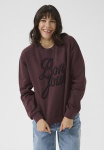 Толстовка Kaffe Sweatshirt, Fudge/Bordeaux