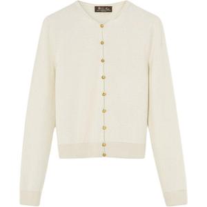 FW25 Кашемировый свитер женский Loro Piana, cream