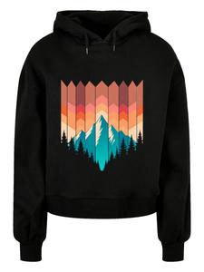 Толстовка F4NT4STIC Berg Sonnenuntergang Geometrisch, Black