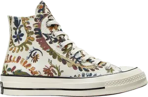Кроссовки Converse Wmns Chuck 70 High Fall Florals - Egret, белый