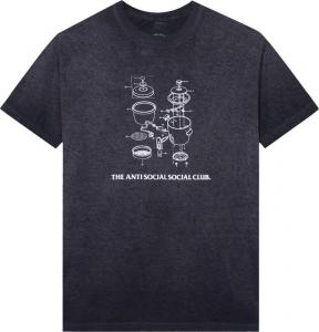 Футболка Anti Social Social Club Dying On the Gram Mineral Wash Tee 'Black', черный