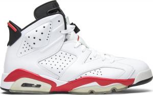 Кроссовки Air Jordan 6 Retro Infrared Pack White, белый