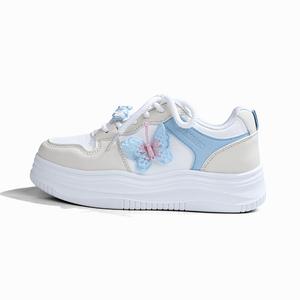 RENBEN Нескользящие легкие низкие кроссовки для скейтбординга, увеличивающие рост, женские, желто-синие