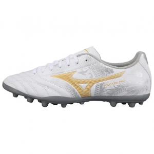 Футбольные бутсы Mizuno Football, белый/серебристый/золотой (Размер US 8 EUR 40.5)