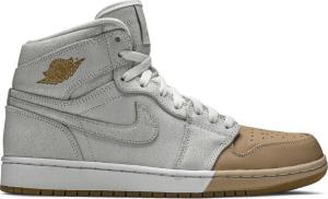 Кроссовки Wmns Air Jordan 1 Retro High Premium Dipped Toe, белый