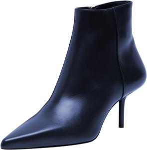 Женские ботильоны FOWT с заостренным носком и высокой шпилькой, короткие ботинки с боковой молнией, для офиса и вечеринок, размеры 4-16 US, Navy