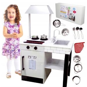 Большая деревянная кухня для детей, горелки для раковины, пожалуйста Norimpex
