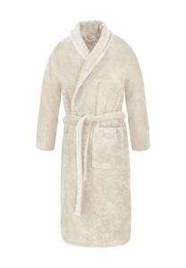 Халат унисекс, хлопок, флис 450 г/м² Normani, бежевый
