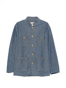 Сахариана - рубашка-куртка с застегивающимися карманами Valentino Garavani, синий