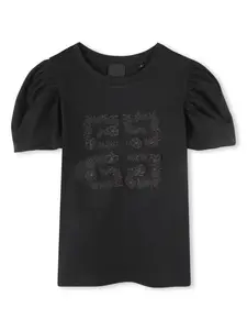 Футболка с объемными рукавами Givenchy Kids, черный