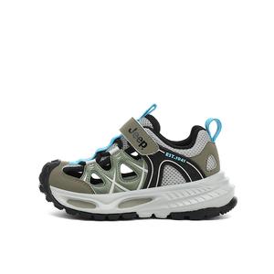 Детские сандалии с амортизацией и воздухопроницаемостью, низкие Jeep, зеленый