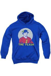Толстовка с капюшоном DC Comics Flash Faded Circle Youth Pull Over Hoodie Gildan, синий