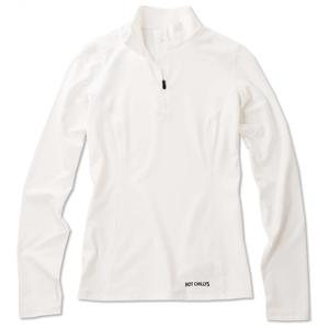Термофутболка Hot Chillys Q-Zip Solid Baselayer Top (женская), White