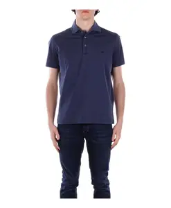 Рубашка-Поло с логотипом и планкой на пуговицах. Fay, синий