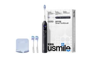 Электрическая зубная щетка с амортизацией, умный дисплей, костная проводимость, поддержка приложения Seam Y20 PRO Usmile, черный