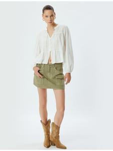 Мини-юбка KOTON, хаки