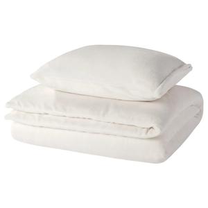 Комплект постельного белья Ikea Kranssalvia, 2 предмета, 150x200/50x80 см, белый