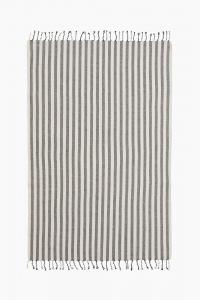 Полотенце H&M Linen-blend Bath Sheet, серый