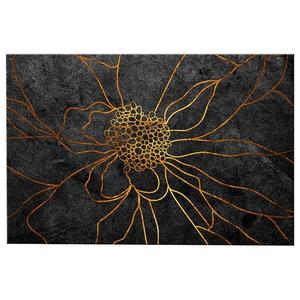 Фреска Artgeist Flower in Gold, 60 см, черный/золотой
