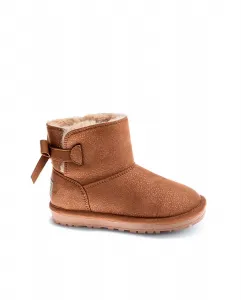 Ботинки для девочки на подкладке Pablosky, коричневый