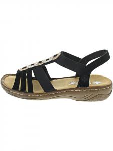 Rieker Черные сандалии