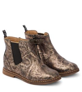 Сапоги sid jodzip из кожи металлизированного цвета Pom D'Api, мультиколор