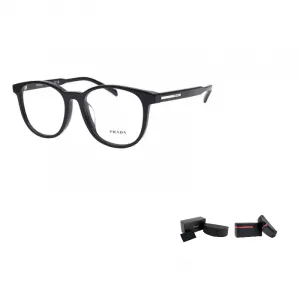 PRADA Очки с геометрической оправой, Black