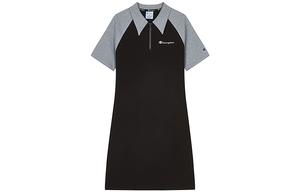 SS25 платье с короткими рукавами US Version женское Champion, черный