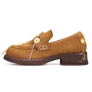 Joy&Mario Лоферы женские кофе/верблюд, цвет Camel