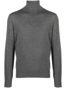 Кашемировый джемпер с высоким воротником DOLCE & GABBANA, серый