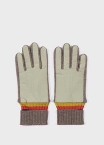 Вязаные перчатки с отворотами