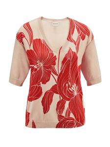 Свитер MADELEINE, бежевый/красный