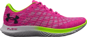Кроссовки Under Armour Wmns Flow Velociti Wind 2 Rebel Pink Lime, розовый