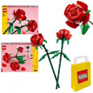 LEGO Icons 40460 Roses Flowers Ботаническая коллекция роз + подарочный пакет Lego