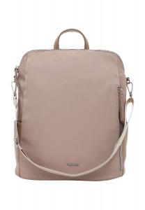 Рюкзак с эмблемой, однотонный, женский Tamaris, тауп