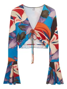 Джерси-блузка Palenque Flores Donde Esteban, синий