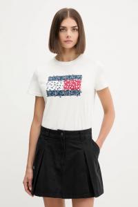 Хлопковая футболка Tommy Jeans, белый