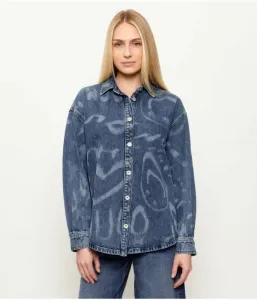 Джинсовая рубашка Garesa_4_B oversize fit Hugo Blue, темно-синий