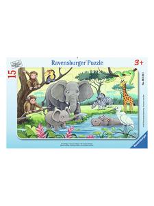 Пазл из 15 деталей «Животные Африки» - для детей от 3 лет и старше