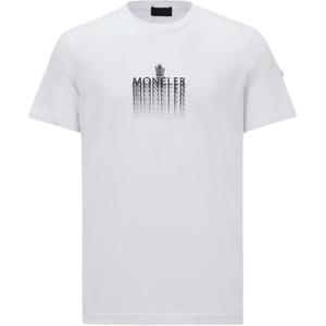Футболка с принтом логотипа Moncler, белый