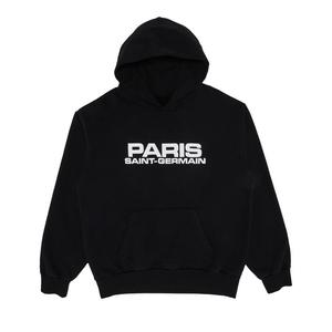 Худи GOAT Exclusive Paris Saint-Germain Block Logo Hoodie 'Black', черный