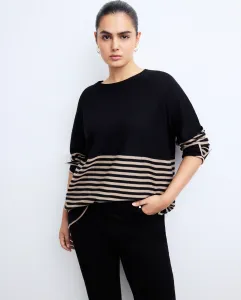 Женская майка из вискозы с воротником-стойкой Couchel, черный