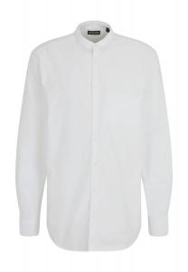 Рубашка повседневная, стандартного кроя, рукав 1/1, воротник стойка, мужская Manguun, белый