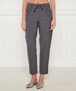 Коричневые брюки Tapered fit Marella Sport, серый