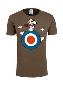 Футболка облегающая peanuts snoopy target Logoshirt, зеленый