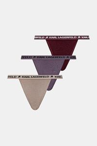 Бразильяны 3 шт Karl Lagerfeld, фиолетовый